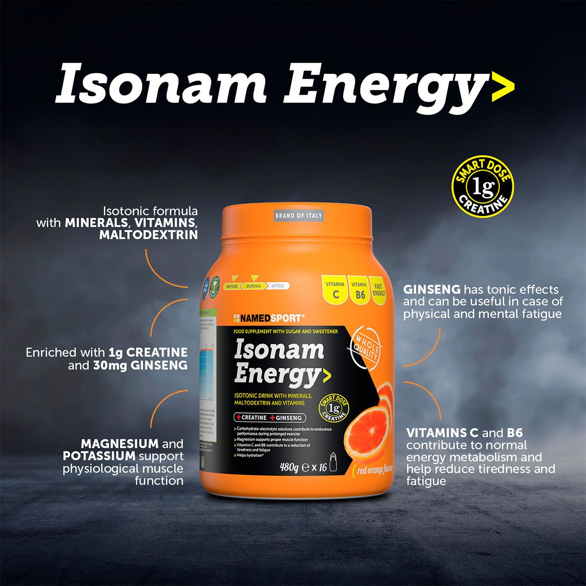ISONAM ENERGY Orange - 480g