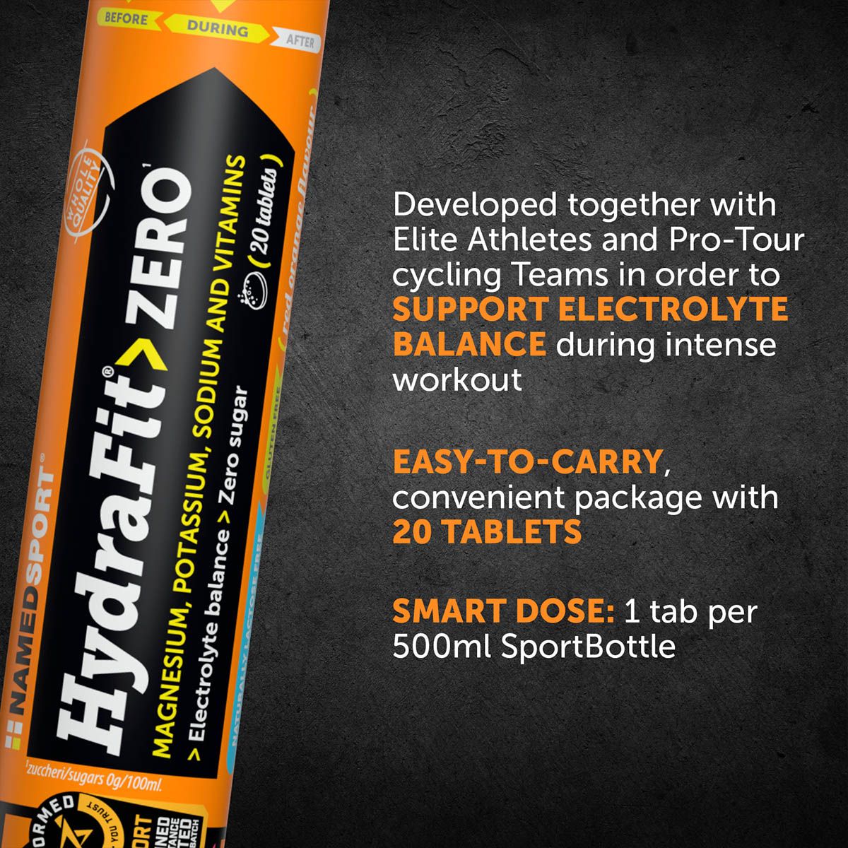 Hydrafit> ZeroTABS 20cp + Sportbottle