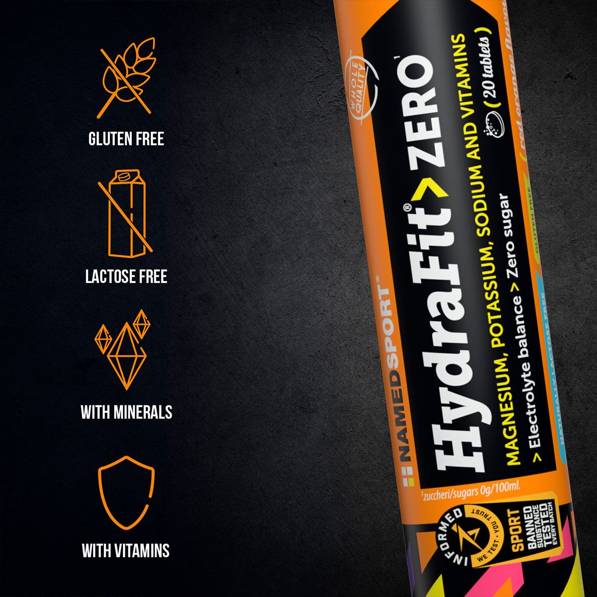 Hydrafit> ZeroTABS 20cp + Sportbottle