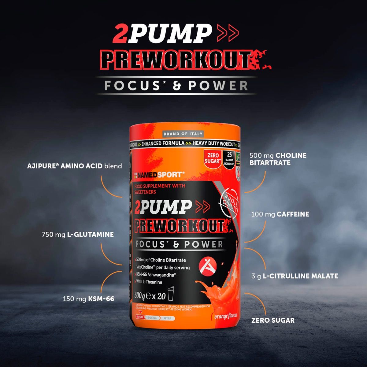 2 PUMP>>PREWORKOUT-300GR