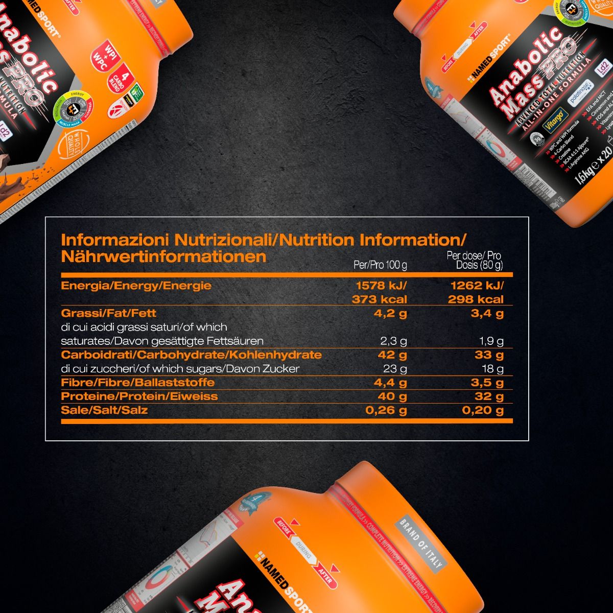 ANABOLIC MASS PRO 1600g Chocolate