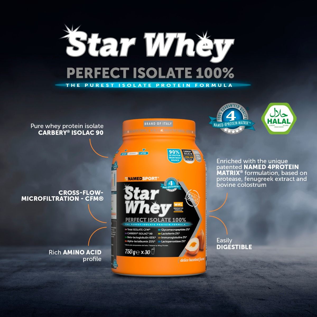 STAR WHEY ISOLATE COOKIES AND CREAM 750g
