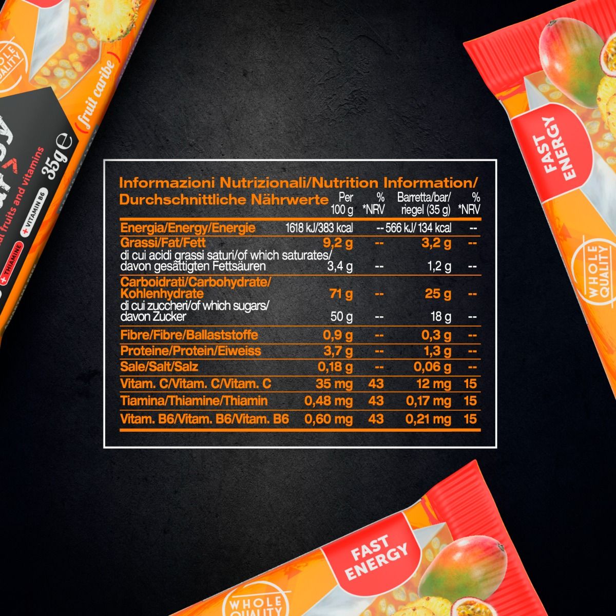 TOTAL ENERGY FRUIT BAR Fruit Caribe - 35g