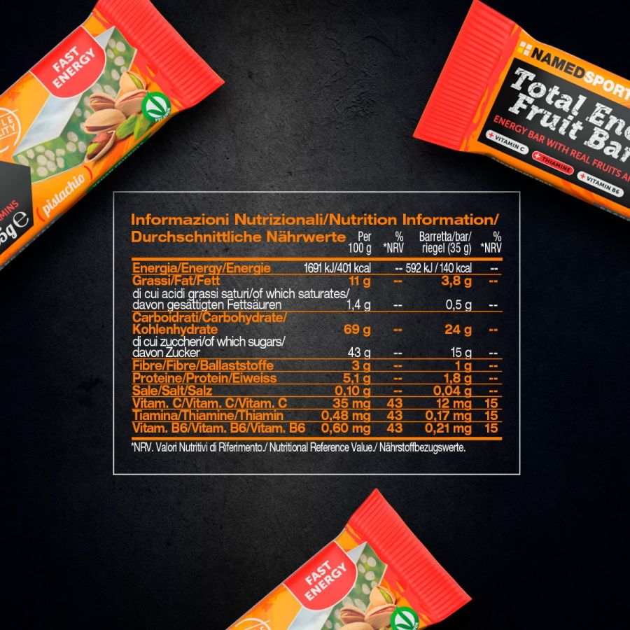 TOTAL ENERGY FRUIT BAR Pistachio - 35g