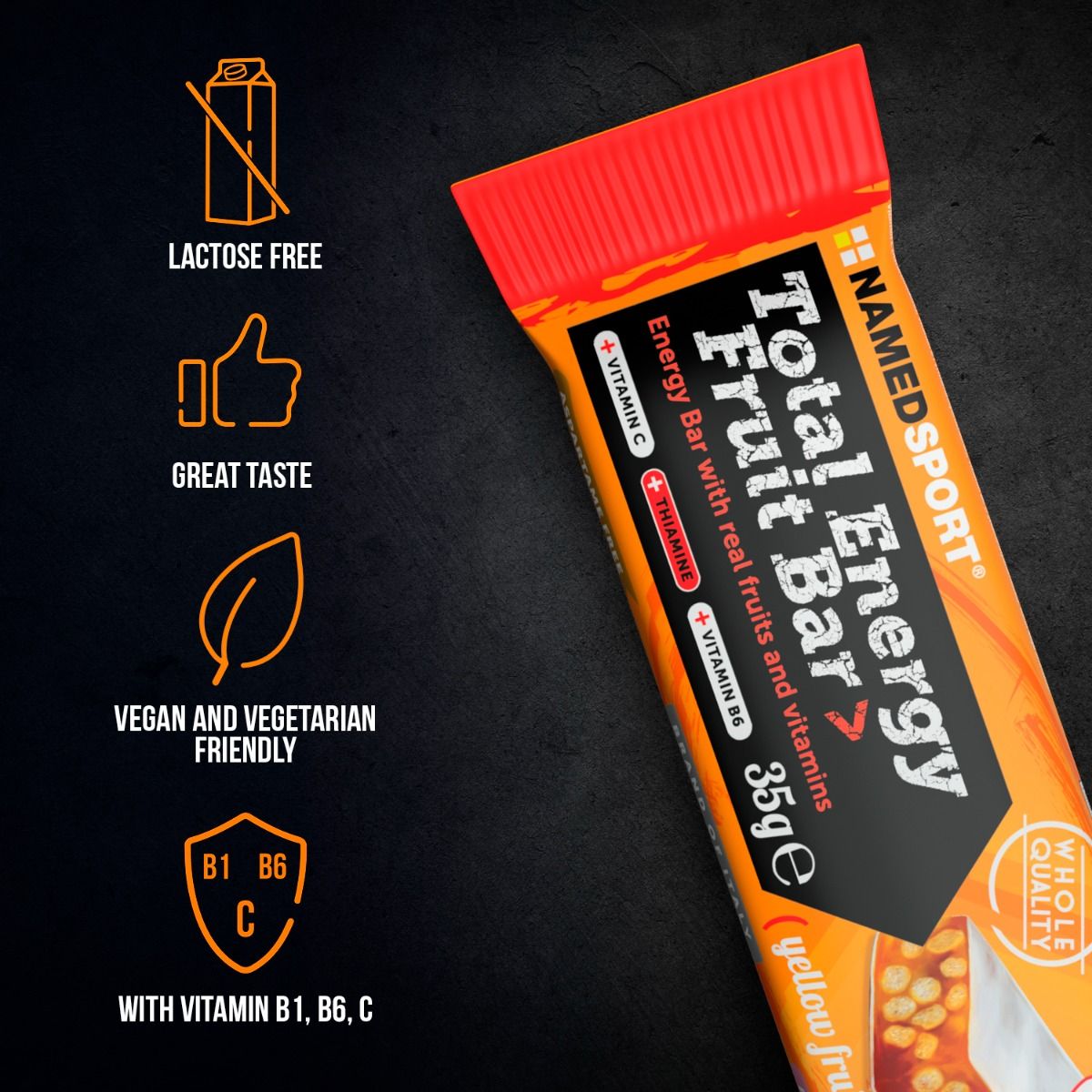 TOTAL ENERGY FRUIT BAR Yellow Fruit - 35g