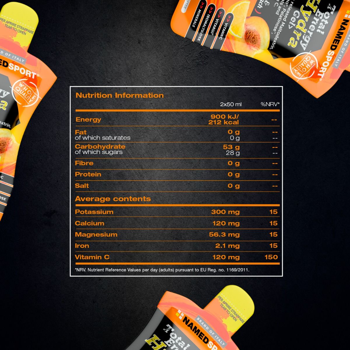 TOTAL ENERGY HYDRA GEL Lemon & Peach - 50ml
