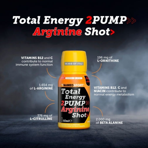 TOTAL ENERGY 2PUMP ARG. SHOT MANGO-PEACH 60ML