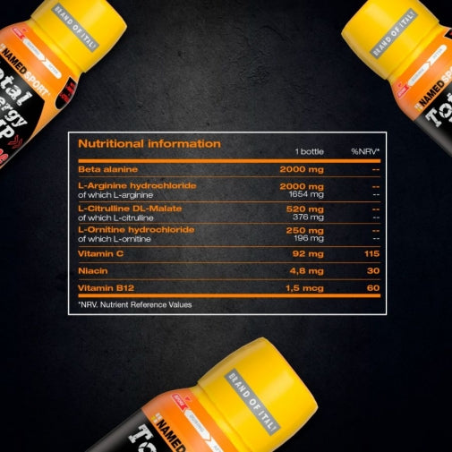 TOTAL ENERGY 2PUMP ARG. SHOT MANGO-PEACH 60ML