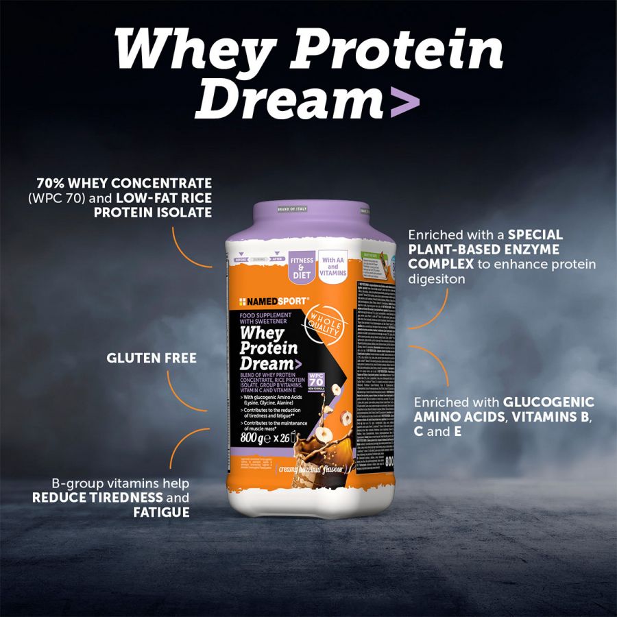 WHEY PROTEIN DREAM Creamy Hazelnut - 800g