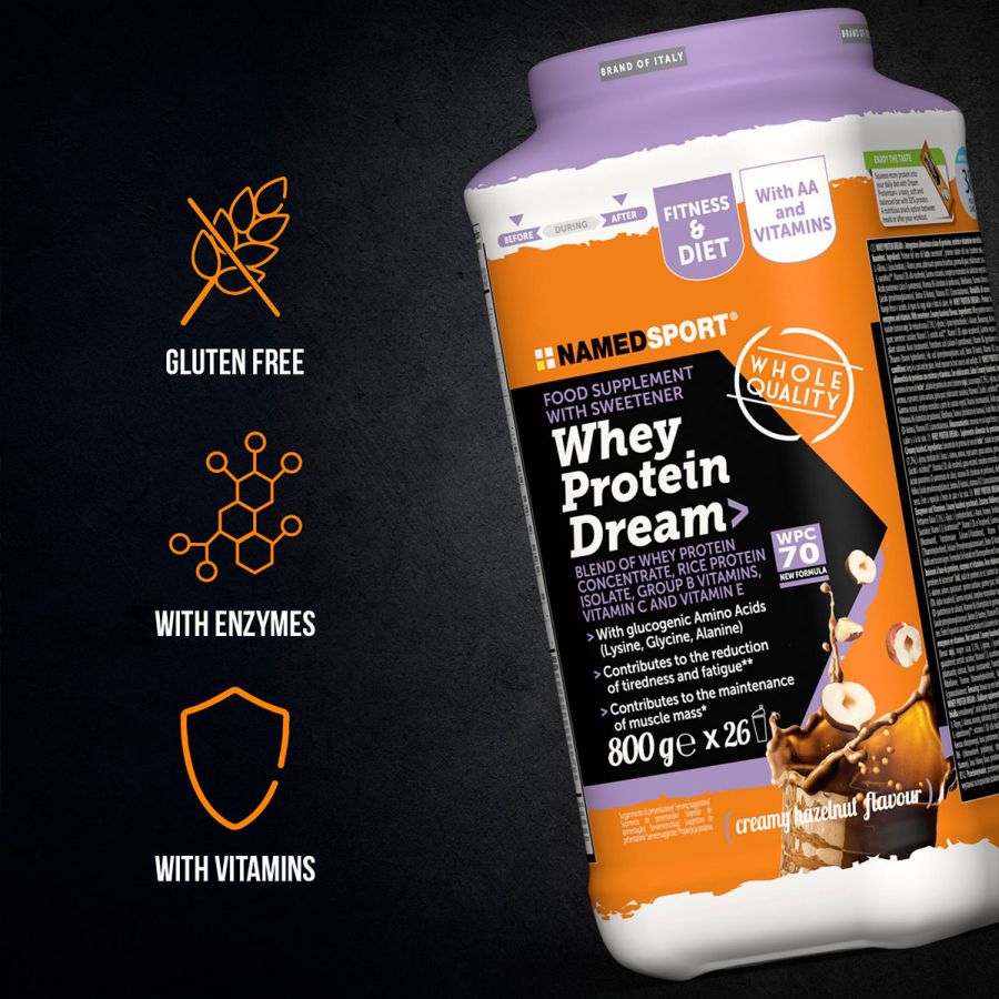 WHEY PROTEIN DREAM Creamy Hazelnut - 800g