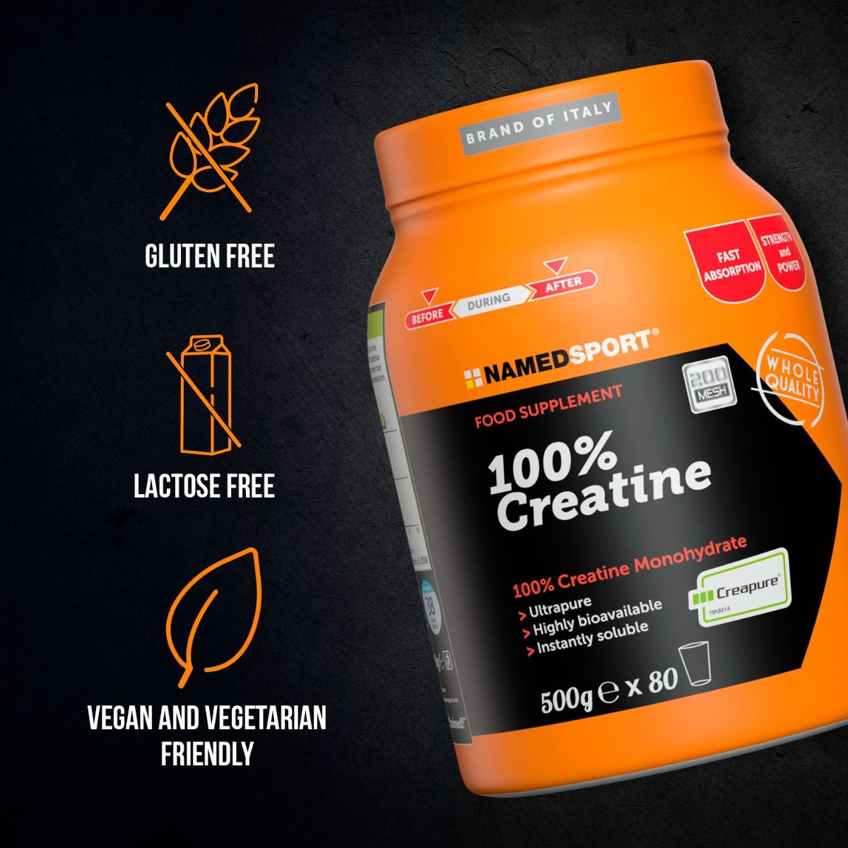 100% CREATINE - 250GR