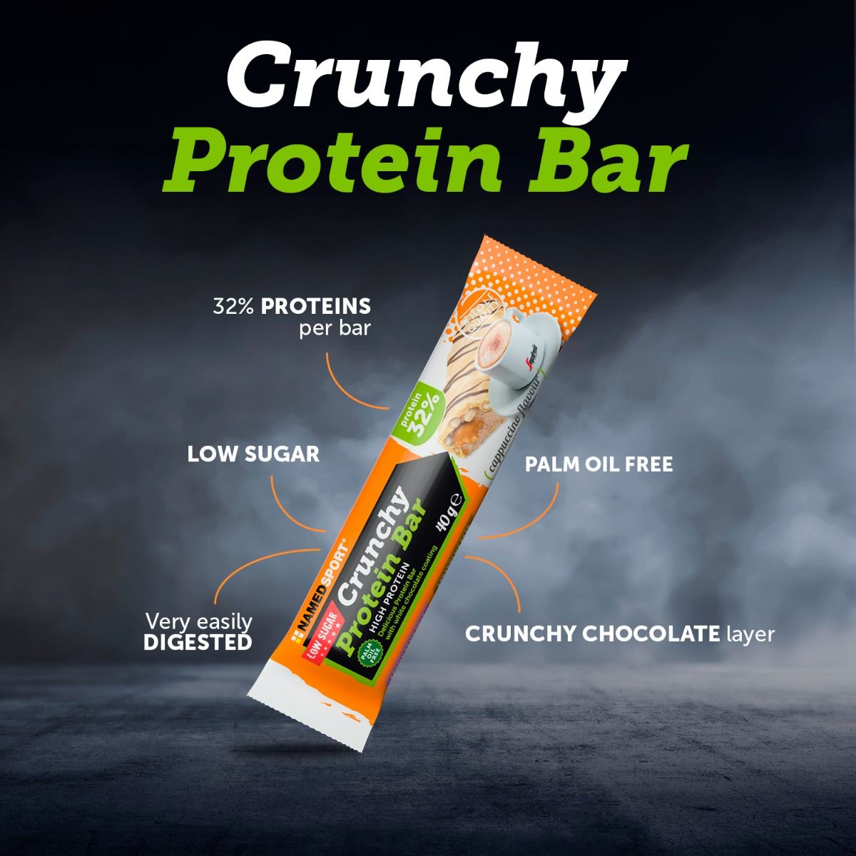 CRUNCHY PROTEINBAR Cookies & Cream - 40g