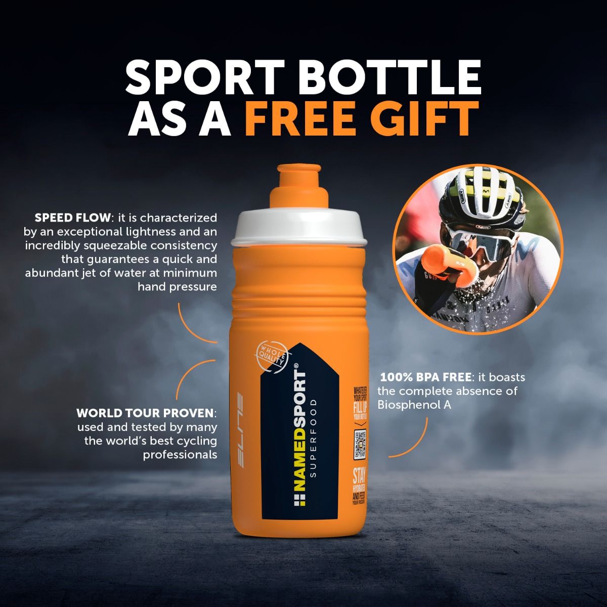 HYDRAFIT> 400G + SPORTBOTTLE HYDRA2PRO 2020