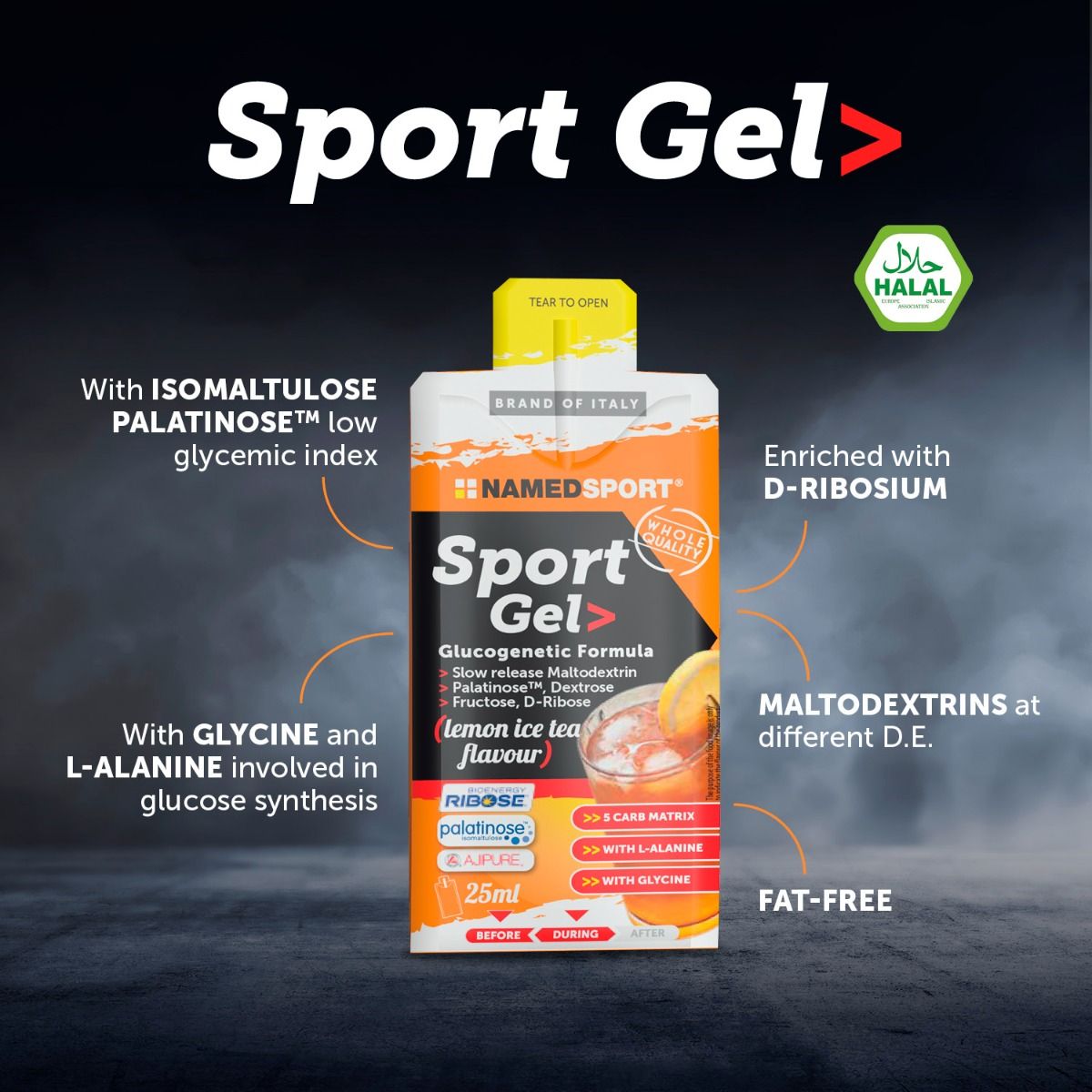 SPORT GEL Orange - 25ml > Glocogenic