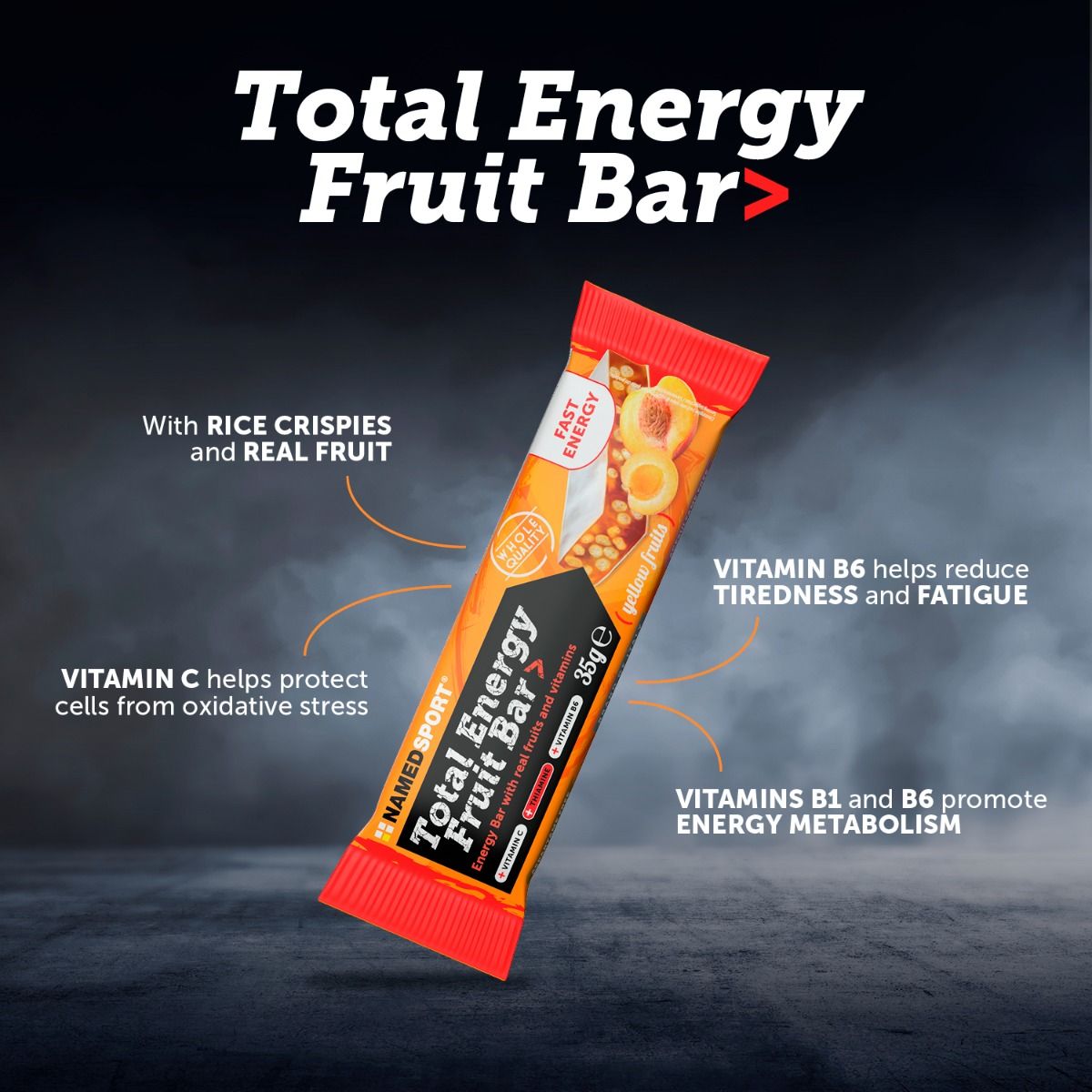 TOTAL ENERGY FRUIT BAR Yellow Fruit - 35g