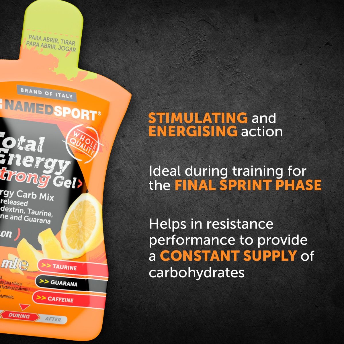 TOTAL ENERGY STRONG GEL Lemon - 40ml