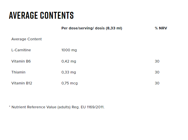 ACETYL L-CARNITINE STRONG LIQUID - ampoulle 25ml